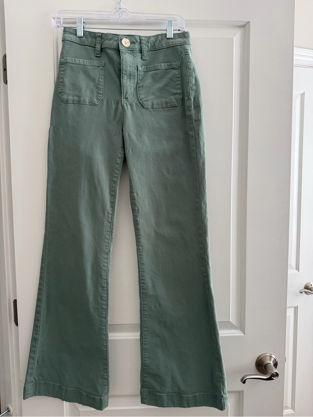 LC Lauren Conrad Wide Leg Jeans in Sage Green